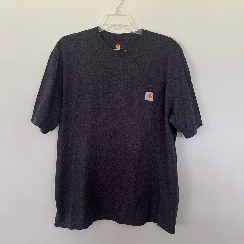Carhartt Grey Oroginal Fit Pocket Tee